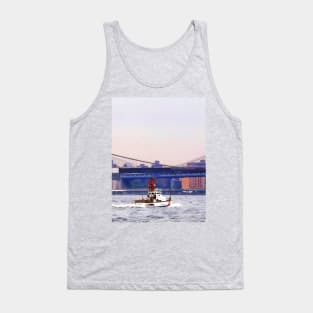 Coast Guard Cutter Near Brooklyn Bridge Tank Top